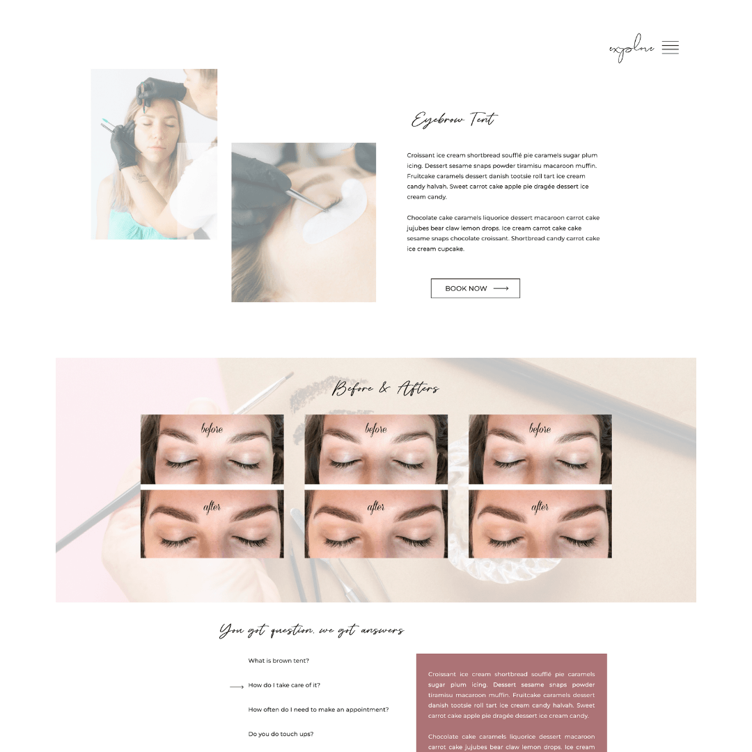 Precision Showit Template - Reval Creative