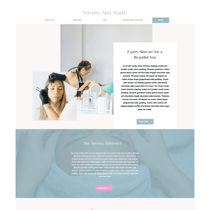 Serenity Showit Template - Reval Creative